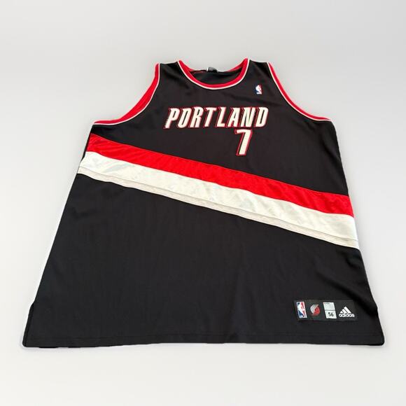 Adidas Black NBA Brandon Roy #7 Stitched Portland Trail Blazers Jersey Size 56